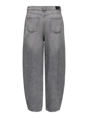 Barrel jeans - SUSIE - medium grey denim