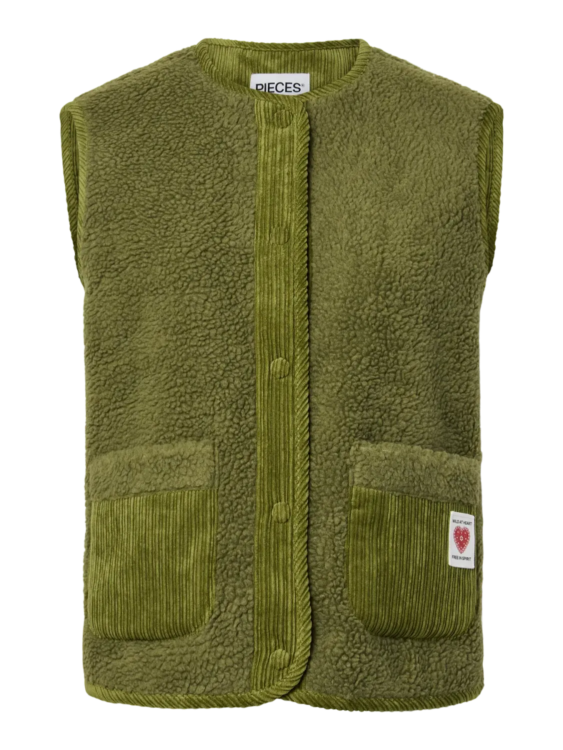 Mouwloze vest - ANASTACIA - groen Mouwloze vest - ANASTACIA - groen
