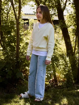 KIDS sweater - DIVORA - geel