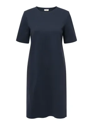 Korte jurk - ISA - effen donkerblauw Korte jurk - ISA - effen donkerblauw