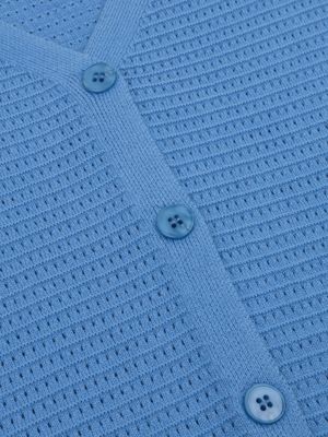 Gebreide top - ELIN - blauw