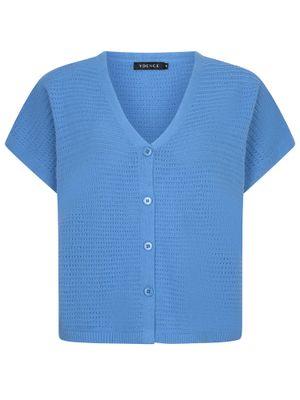 Gebreide top - ELIN - blauw Gebreide top - ELIN - blauw