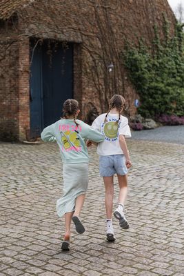 KIDS maxi jurk - SURAJA - streepjes