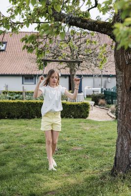 KIDS shirt - SOLA METTE - wit