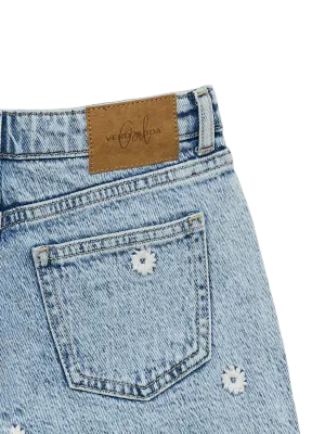 KIDS jeansshort - TESS - light blue denim
