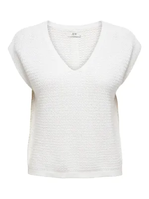 Knit top - MARTHA - wit Knit top - MARTHA - wit