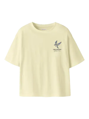 KIDS shirt - FRANCINE - geel