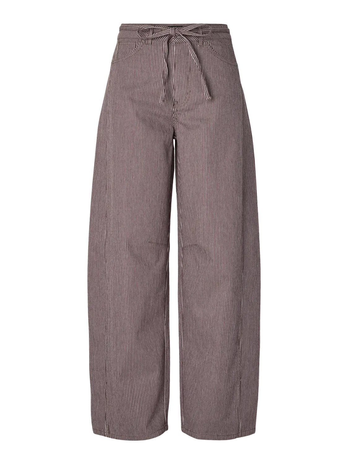 Barrel jeans - BILLO -  bruin gestreept