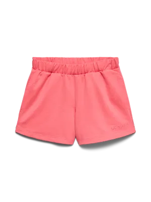 KIDS sweatshort - LINE - koraal