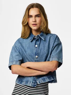 Vest / hemd - SKY - medium blue denim