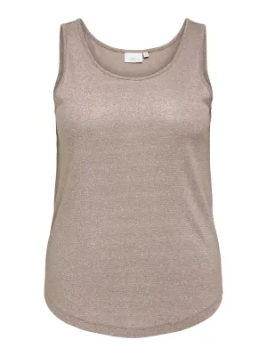 + Tanktop - MELODI - bruin beige