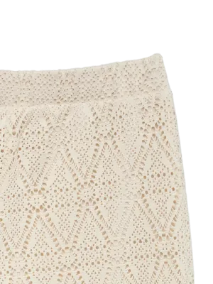 KIDS broek - MAYA - ruitjes dessin beige
