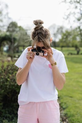 Oversized T-shirt - ALIFI - wit