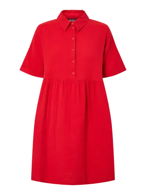 Jurk in tetra - SASTINA - rood