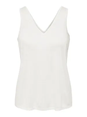 Losse tanktop - FAUSTINA - wit