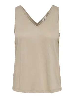 Losse tanktop - FAUSTINA - beige