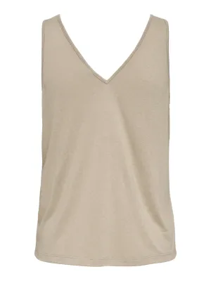 Losse tanktop - FAUSTINA - beige