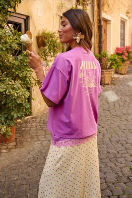 T-shirt / top  - YDENCE CAFE - pink purple