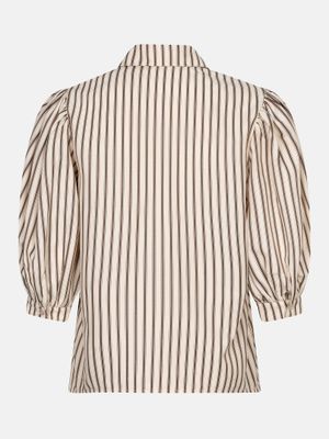 Top / Blouwe YDENCE - BOBBIE - bruin met streepjes