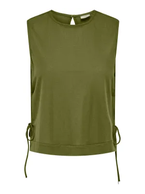 Shirt / top met strikjes - LESLIE - groen