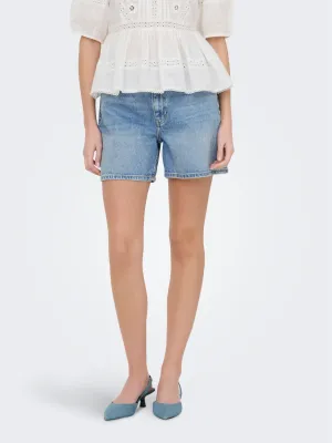 Jeans short - LARISA - light blue denim