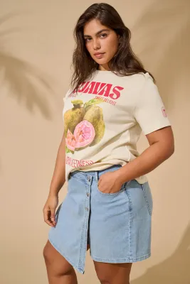 + Skort - LESLY - light blue denim