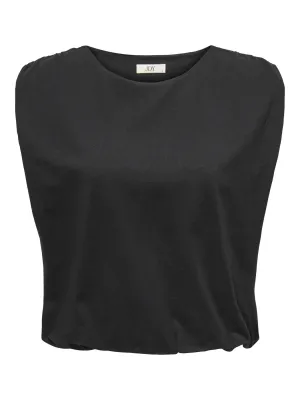 Balloon shirt - MARA - zwart