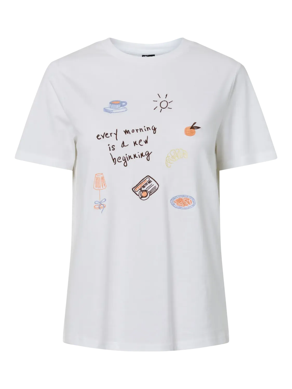 T-shirt - GAK - wit every morning