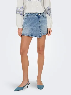 Jeans skort - BELLA - light blue denim
