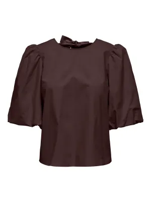 Blouse - MONILA - bruin