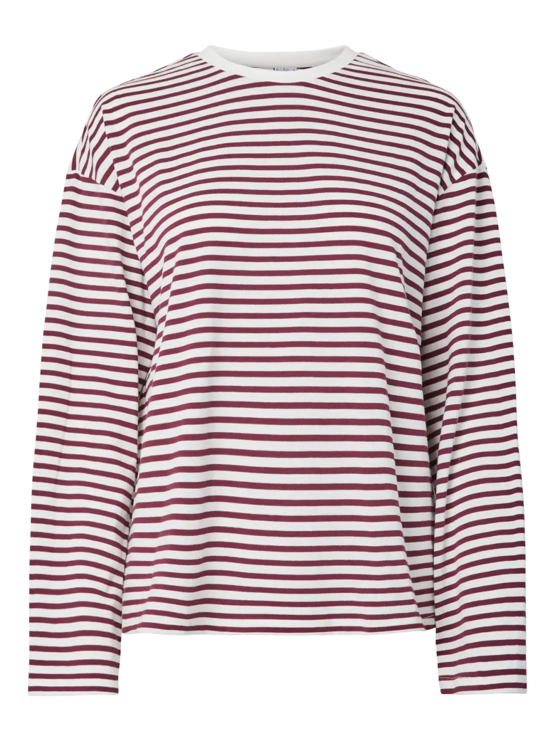 Shirt met lange mouw - SADIE - bordeaux streepjes