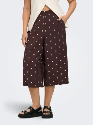 + Broek / culotte - CARRIE - bruin bolletjes