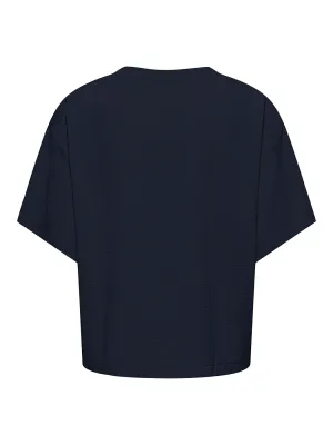 Top / shirt - AYA - donkerblauw