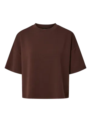 Sweater top / sweater met korte mouw - POLLY - bruin