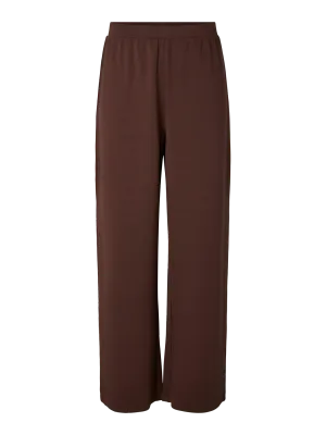 Wijde lange sweat broek - POLLY - bruin