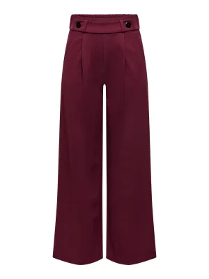 Wijde lange broek "32 - GEGGO - bordeaux