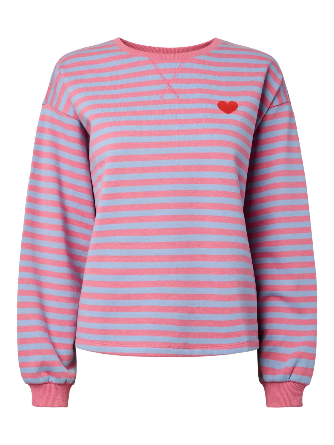 Sweater - FLORA - blauw en roze Sweater - FLORA - blauw en roze