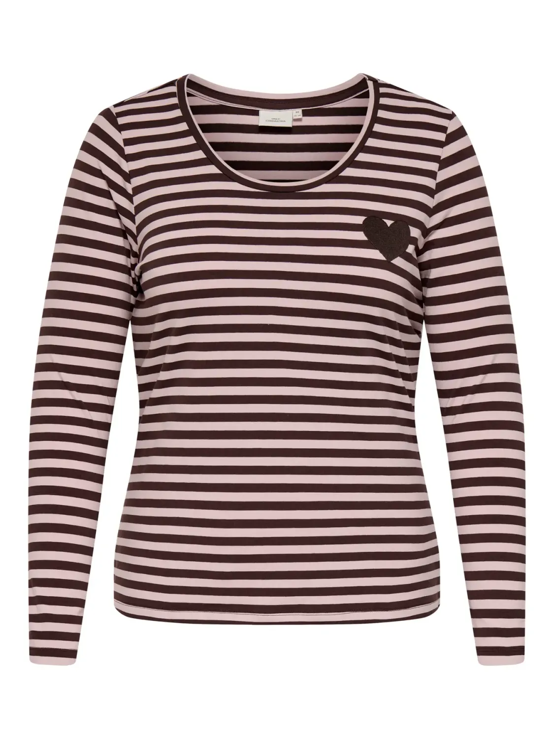 + Basic top streepjes - BODIL - coffee bean + Basic top streepjes - BODIL - coffee bean