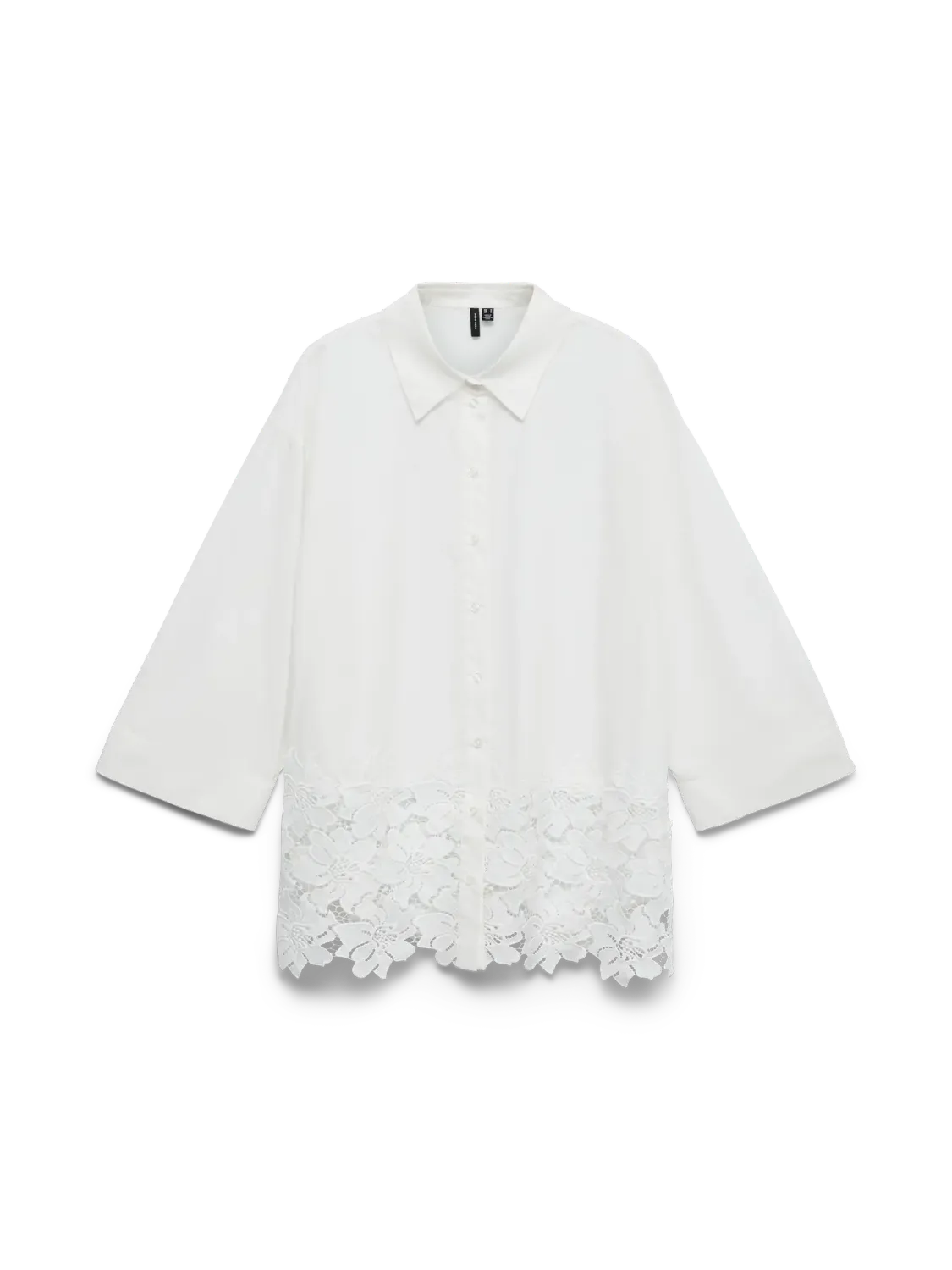 + Blouse met kant - RITTA - wit