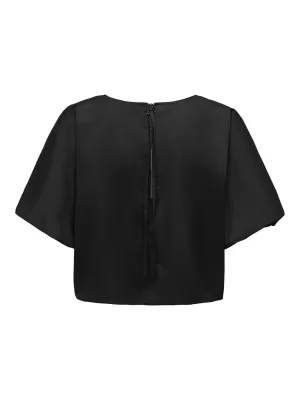 Balloon blouse - FRIDA - zwart