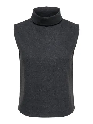 Mouwloze knit top - HERO - grijs Mouwloze knit top - HERO - grijs