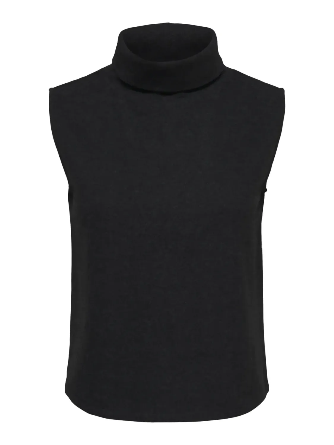 Mouwloze knit top - HERO - zwart