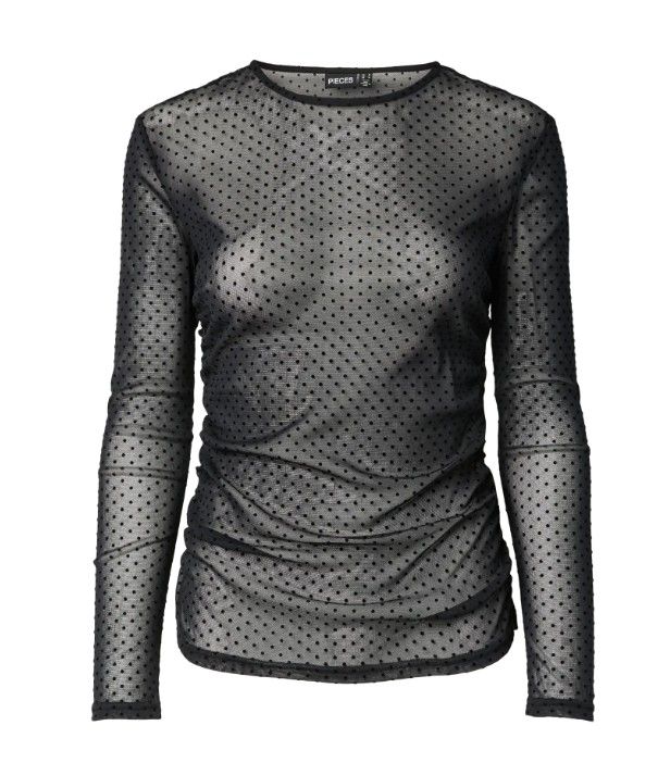 Mesh top bolletjes - BOBO - black Mesh top bolletjes - BOBO - black