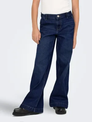KIDS Wijde jeans - COMET - dark blue denim