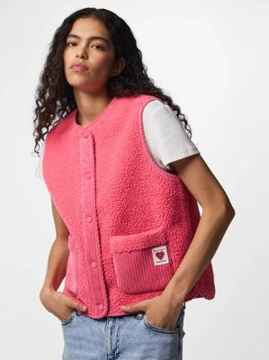 Mouwloze vest - ANASTACIA - roze