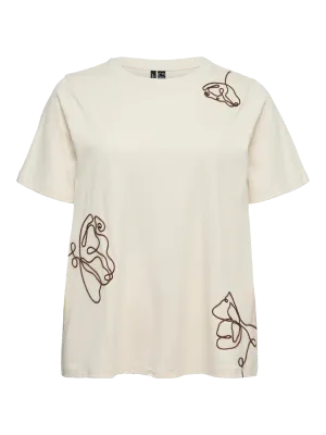 + Top / shirt - IRENE - ecru + Top / shirt - IRENE - ecru