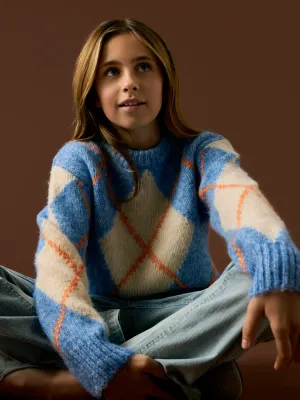 KIDS trui - NOREEN - blauw