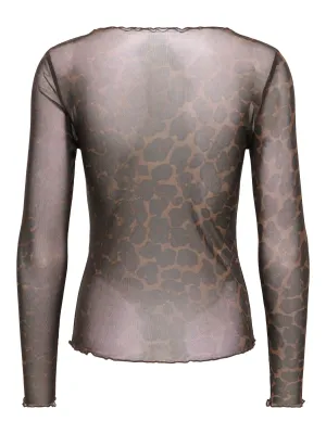 Mesh top - ELSA - leopard
