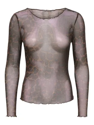 Mesh top - ELSA - leopard Mesh top - ELSA - leopard