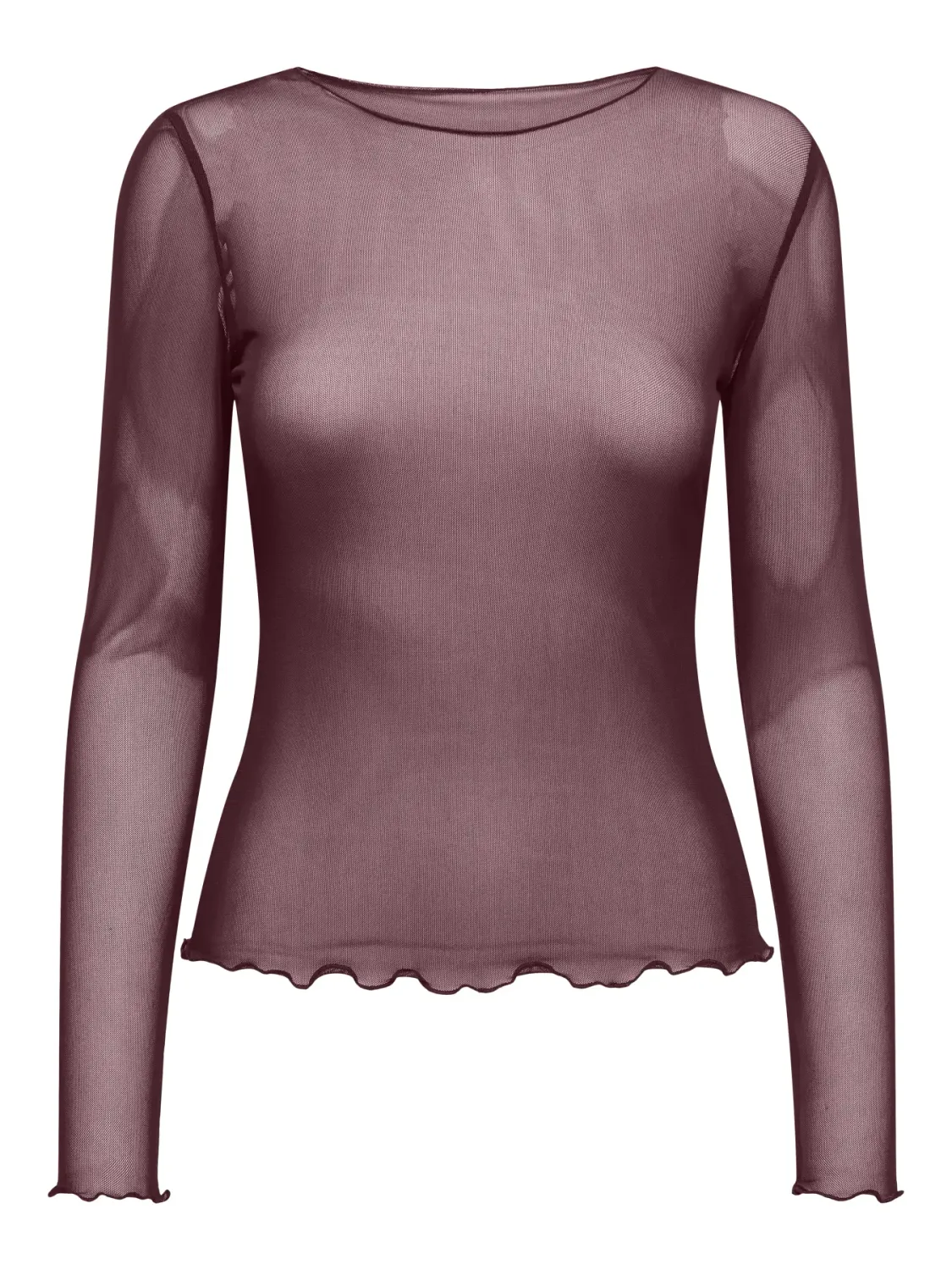 Mesh top - ELSA - roodbruin Mesh top - ELSA - roodbruin